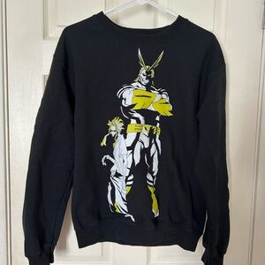 Funimation All Might My Hero Academia Crewneck Sweatshirt Long Sleeve Anime